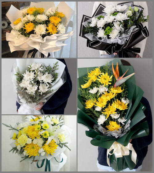 山东青岛莱西市院上镇西王屋村白事花束代送